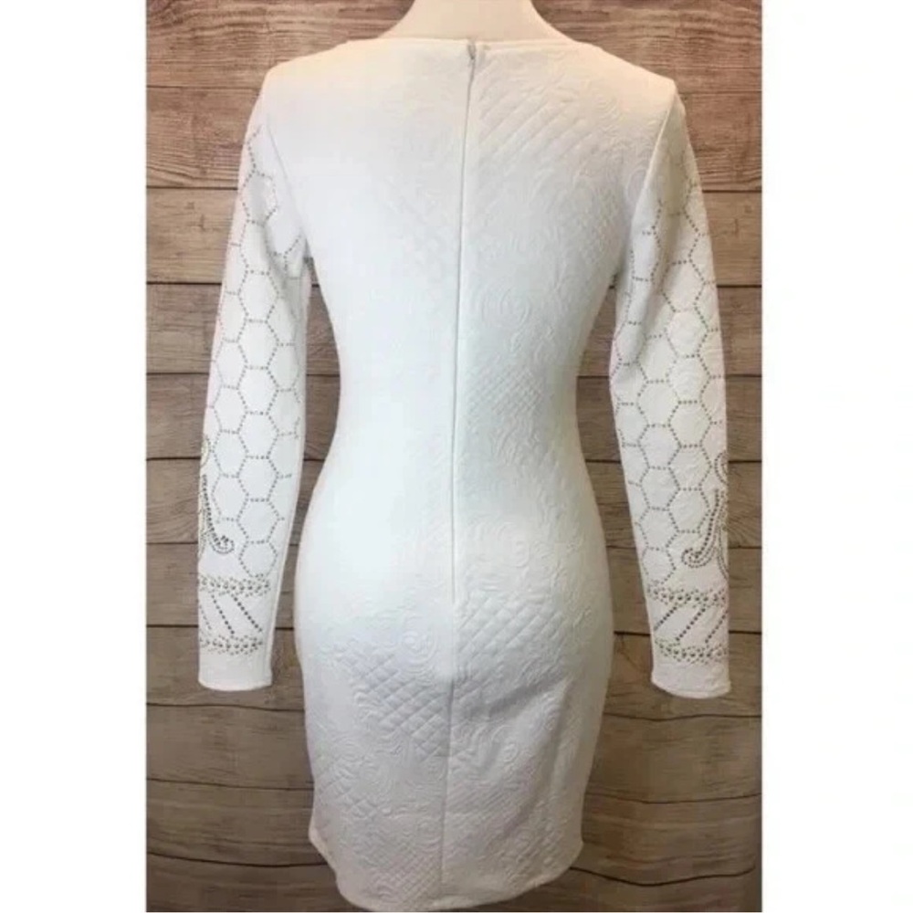 Venus white gold studded cocktail dress - Picture 6 of 8